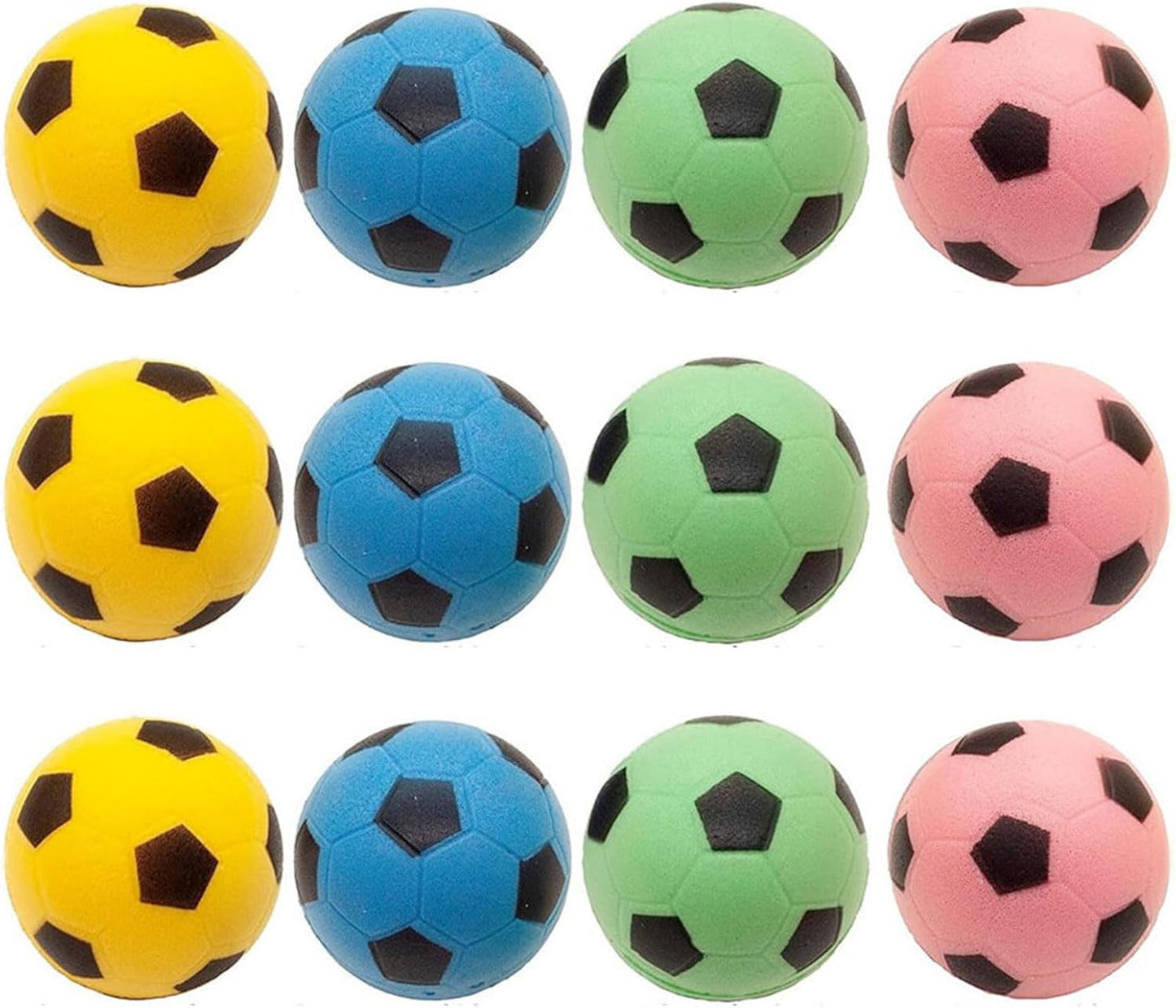 Premium Cat Foam Soccer Balls - Set of 12