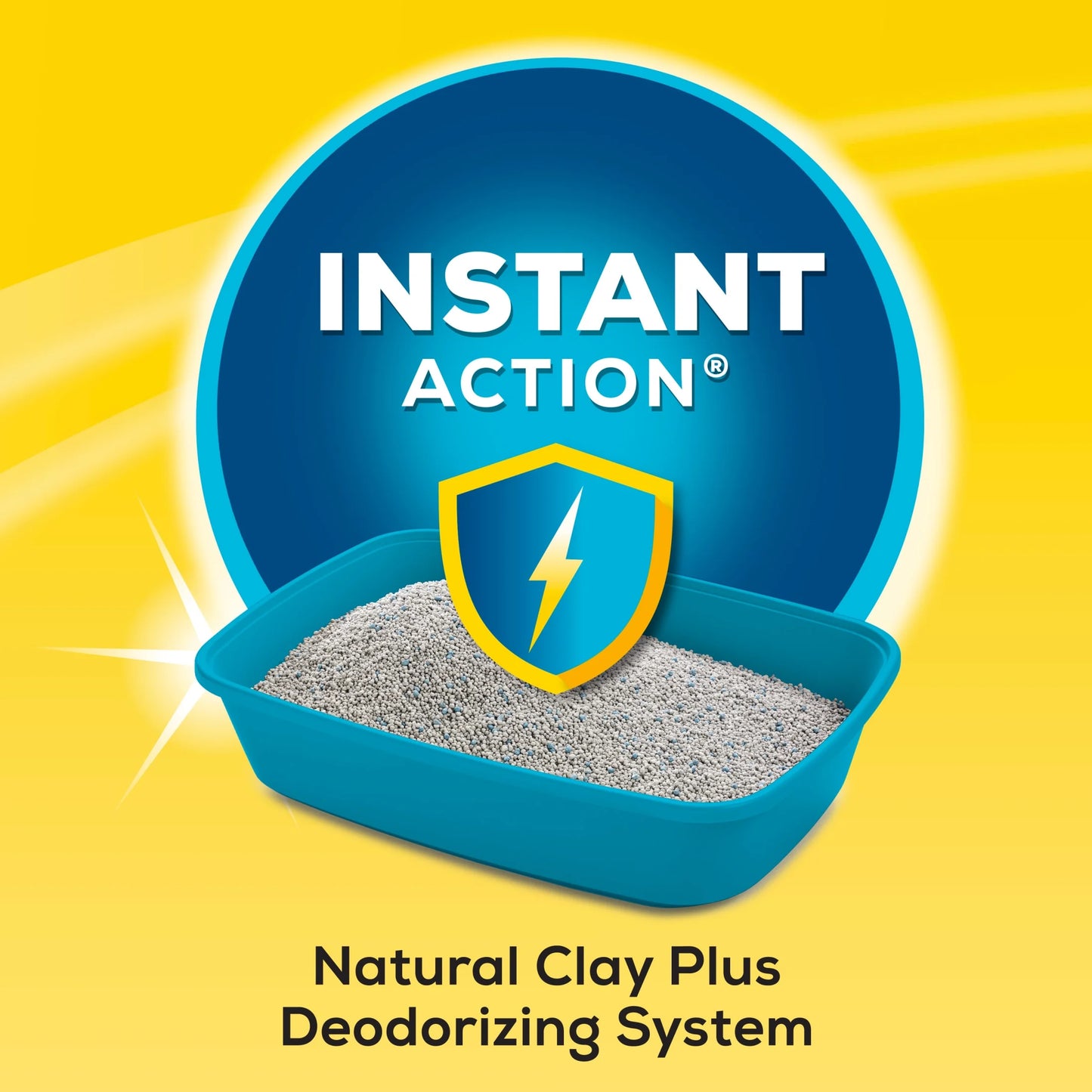 Purina Instant Action Clumping Cat Litter with Floral Scent, 35 lb Pail