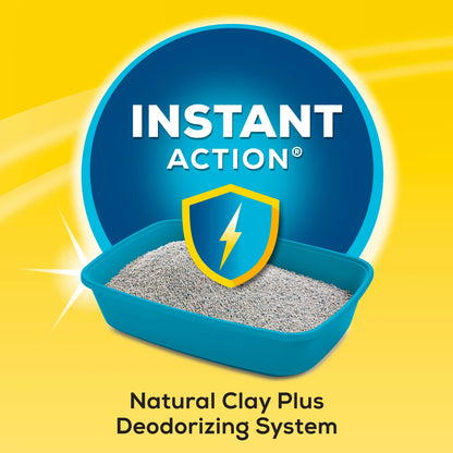 Purina Instant Action Clumping Cat Litter with Floral Scent, 35 lb Pail