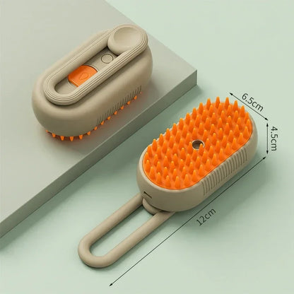 Transform Pet Grooming with Our 3-in-1 Steam Spray Massage Brush - Goodbye Shedding, Hello Happy Fur Baby! 🐾✨