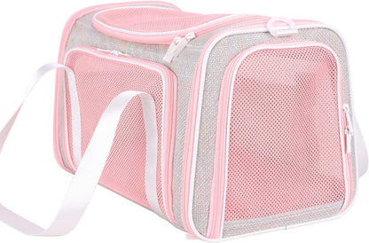 Medium Fantasy Pink Soft Pet Carrier Bag for Cats and Puppies