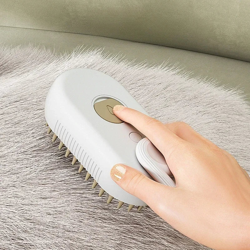 Transform Pet Grooming with Our 3-in-1 Steam Spray Massage Brush - Goodbye Shedding, Hello Happy Fur Baby! 🐾✨