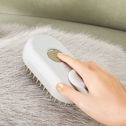 Transform Pet Grooming with Our 3-in-1 Steam Spray Massage Brush - Goodbye Shedding, Hello Happy Fur Baby! 🐾✨