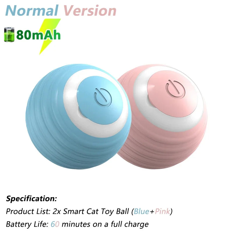 Electric Interactive Rolling Ball for Cats - Automated Smart Toy and Game Accessory