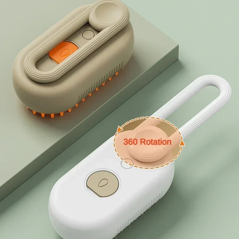 Transform Pet Grooming with Our 3-in-1 Steam Spray Massage Brush - Goodbye Shedding, Hello Happy Fur Baby! 🐾✨