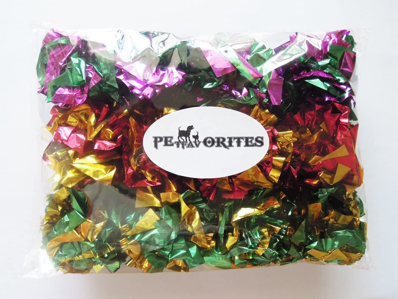 Mylar Crinkle Balls Cat Toys - 12 Pack