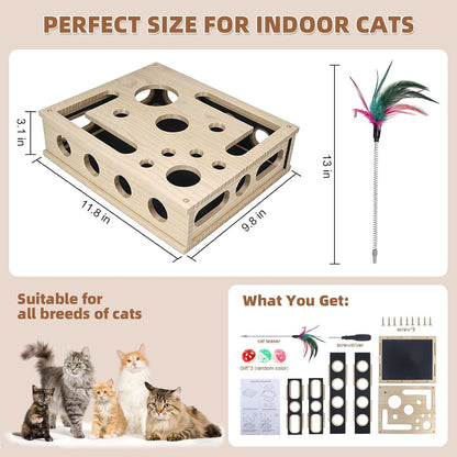 Elevate Your Cat's Playtime with Our Interactive Scratch Puzzle Box - Fun, Nail Care & Endless Entertainment! 🐾✨