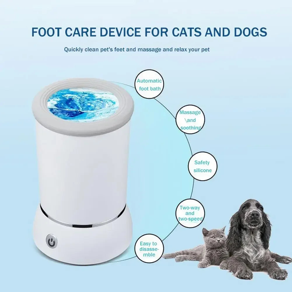 Revolutionary Electric Dog Paw Cleaner – Keep Your Home Clean with Ease! 🐾✨ Rechargeable & Perfect for All Breeds! 🐶💖