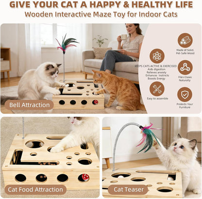 Elevate Your Cat's Playtime with Our Interactive Scratch Puzzle Box - Fun, Nail Care & Endless Entertainment! 🐾✨